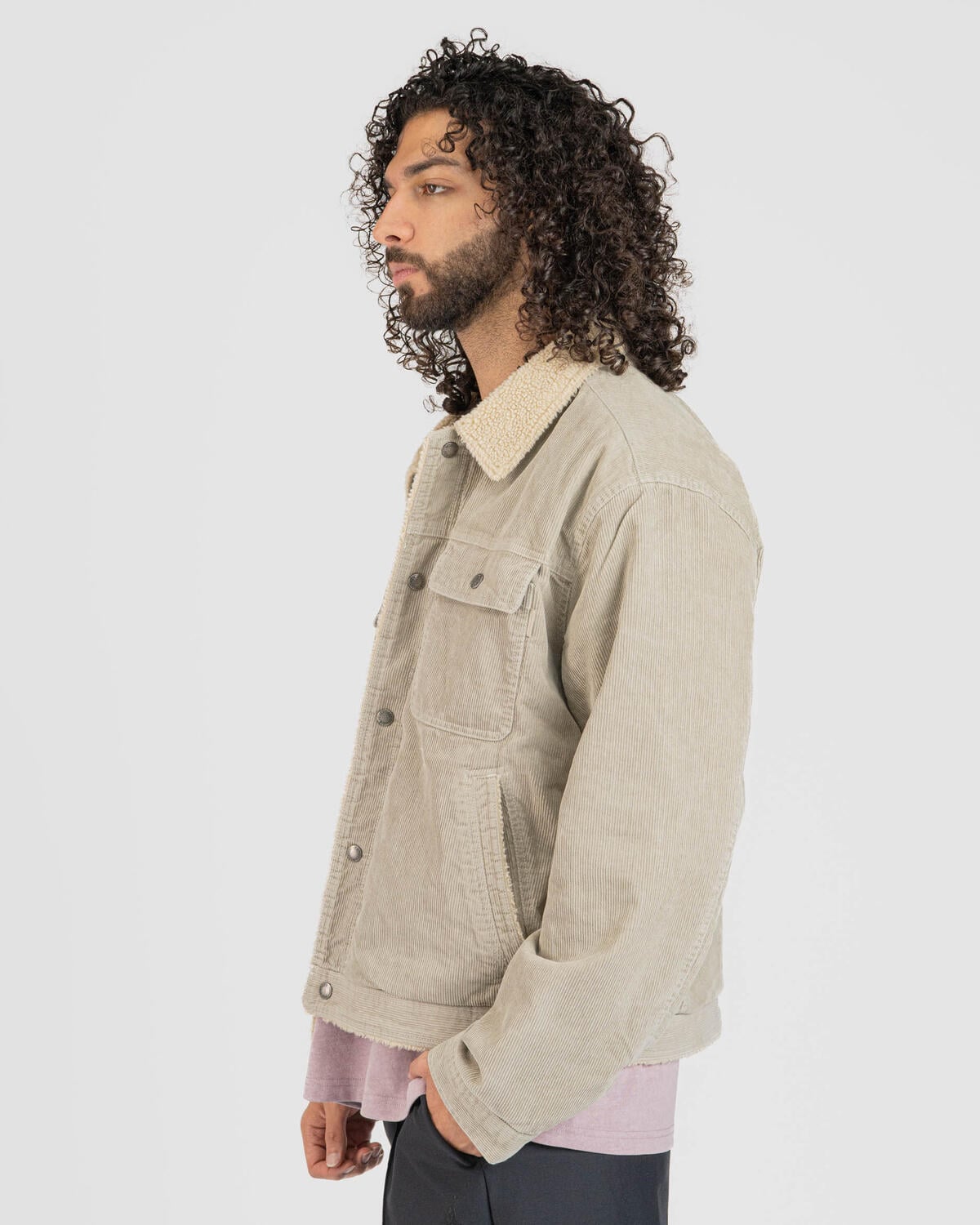 Thisisneverthat Sherpa Lined Corduroy Trucker Jacket